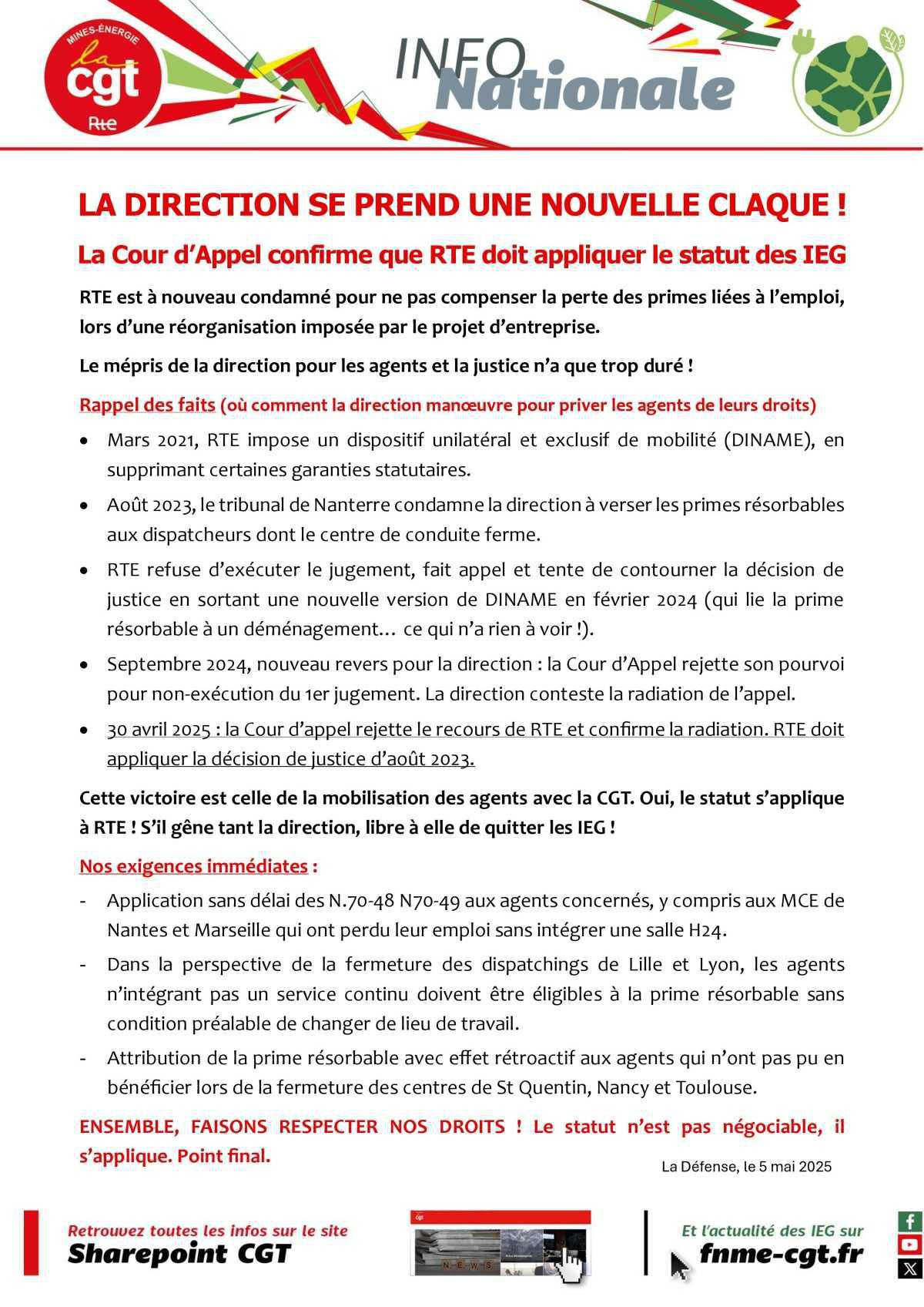 RTE : La direction se prend une nouvelle claque !