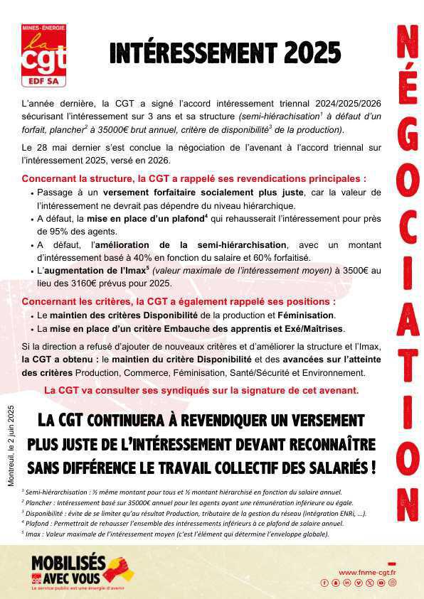 La CGT propose un intéressement plus équitable