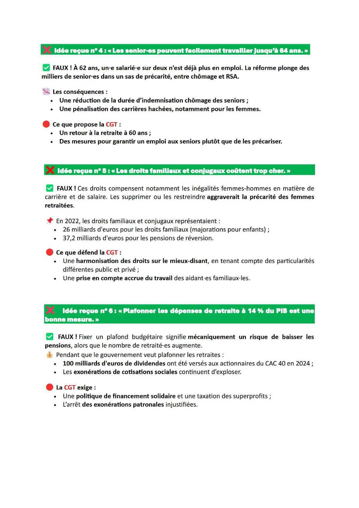 10 idées reçues sur les retraites !