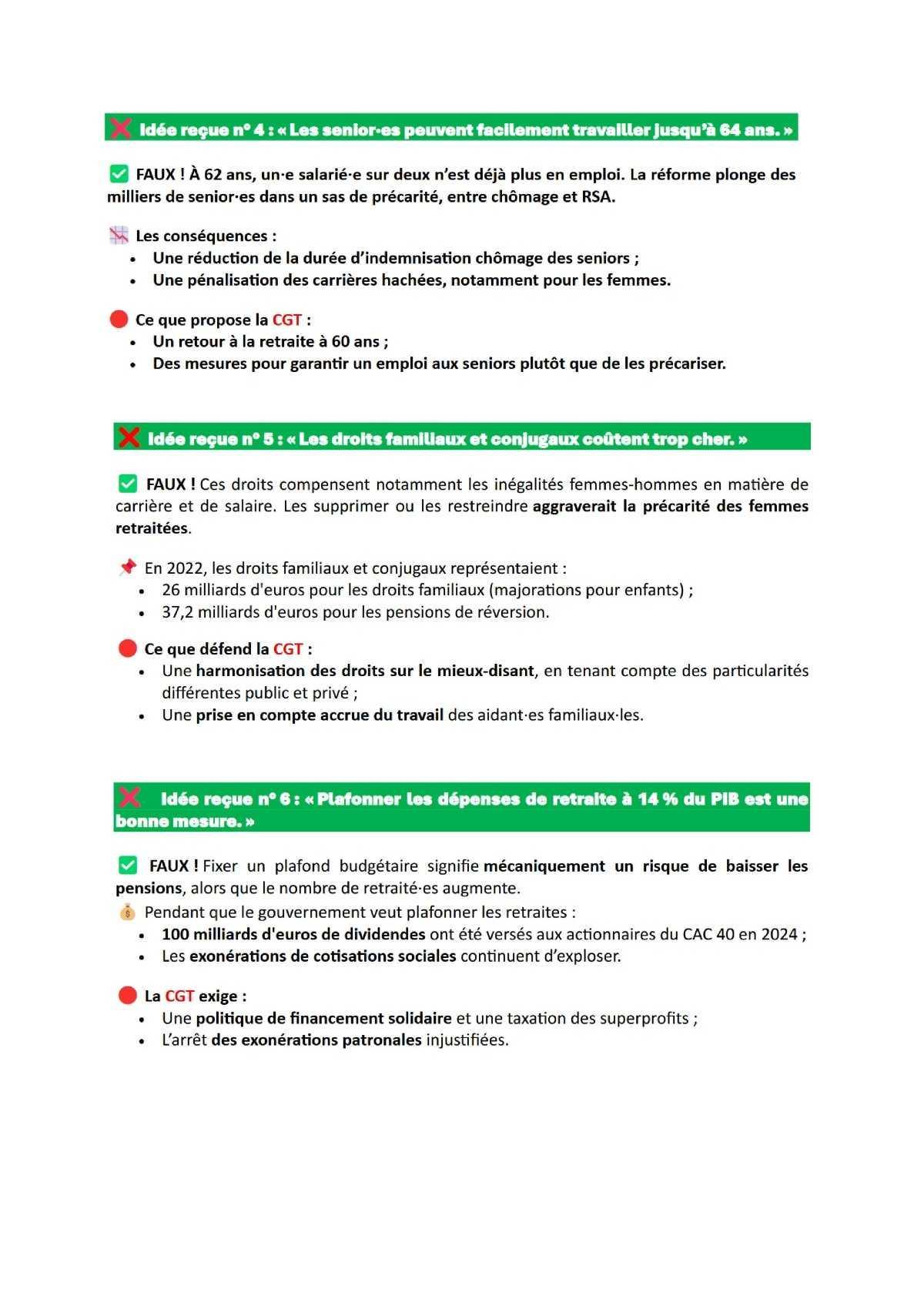10 idées reçues sur les retraites ! 10 idées reçues sur les retraites !