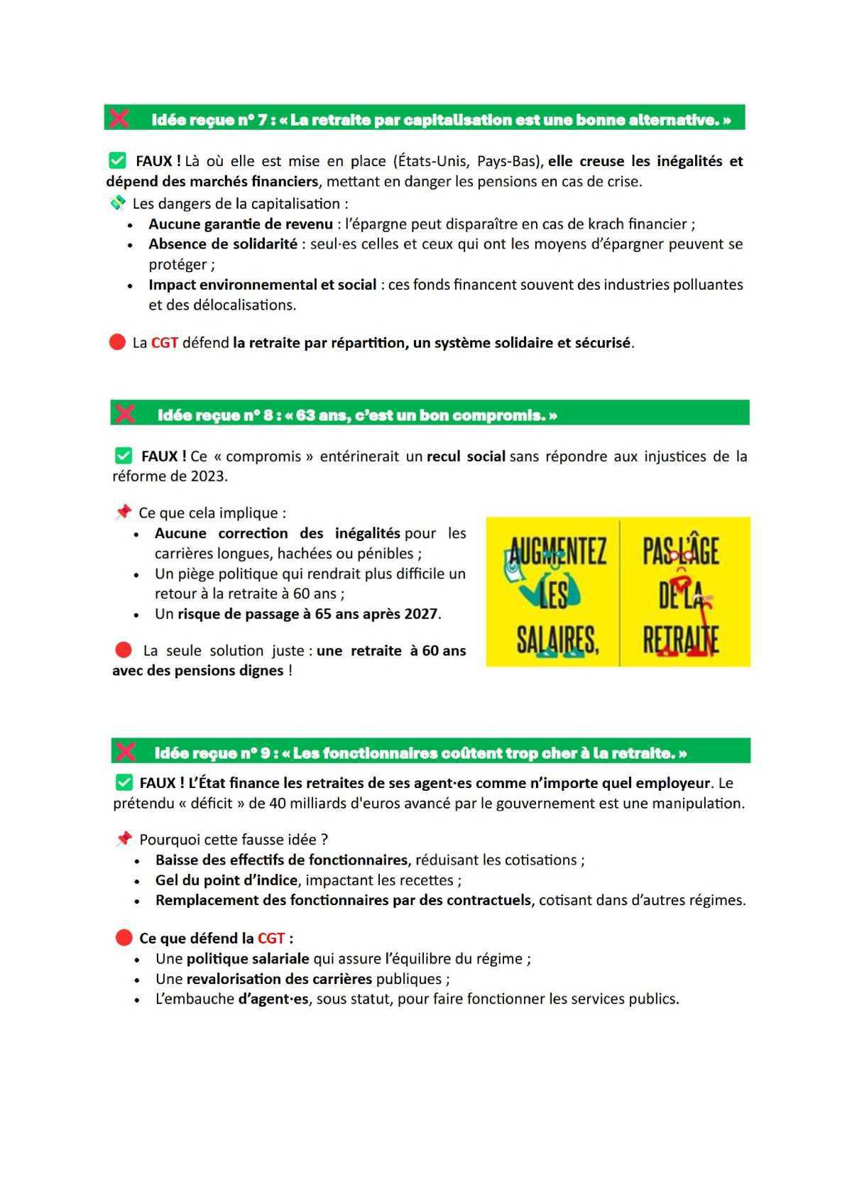 10 idées reçues sur les retraites !