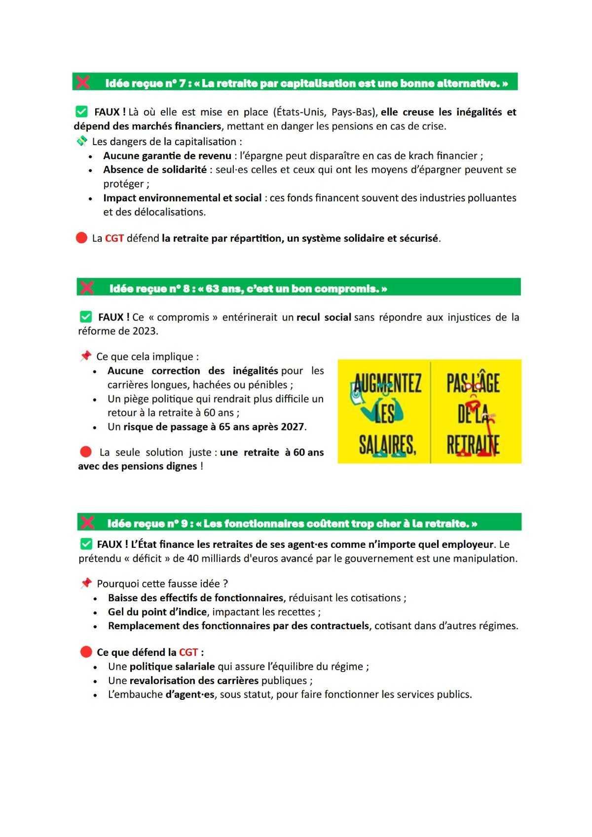10 idées reçues sur les retraites ! 10 idées reçues sur les retraites !