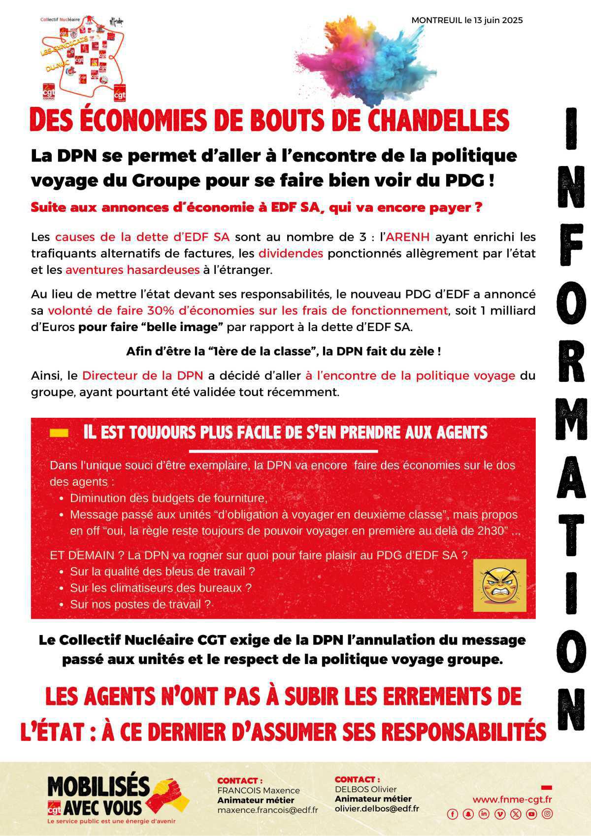 Des économies qui déraillent...