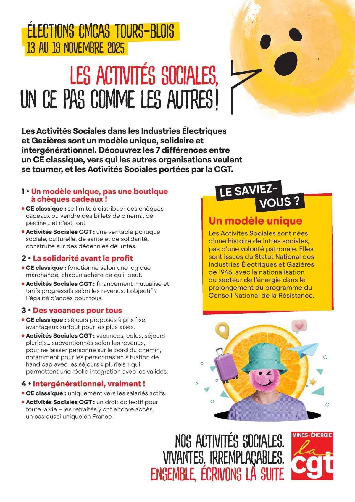 Les Activités Sociales, un CE pas comme les autres ! Les Activités Sociales, un CE pas comme les autres !