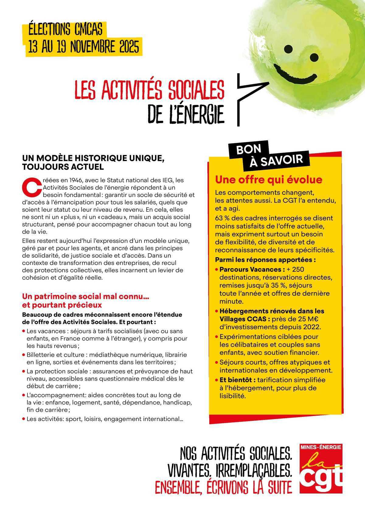 Les Activités Sociales : Un modèle historique unique, toujours actuel !