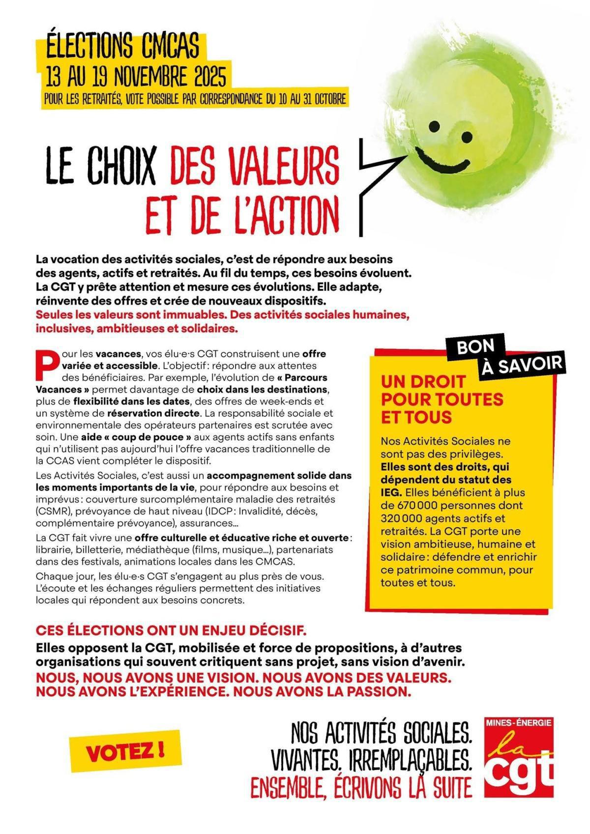 Votez CGT pour garder notre patrimoine !