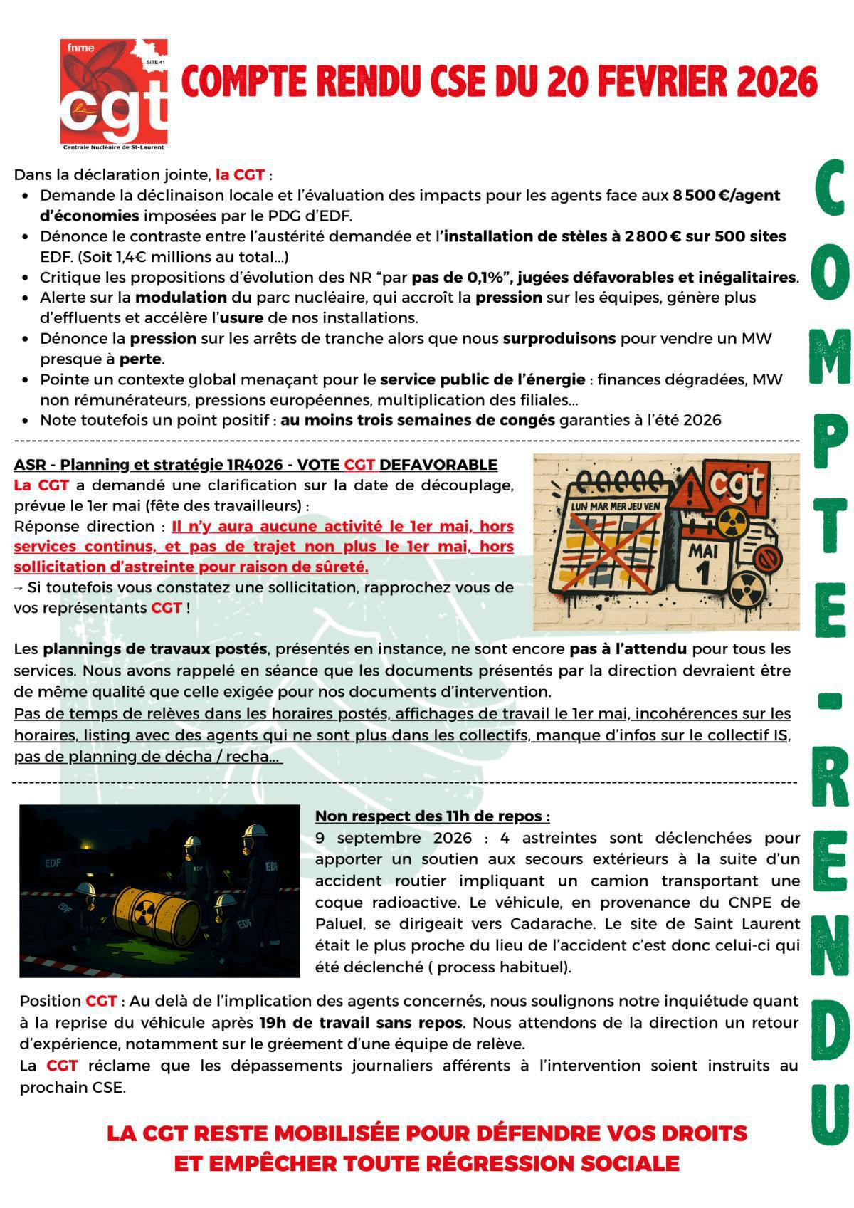 Compte Rendu CSE - Février 2026