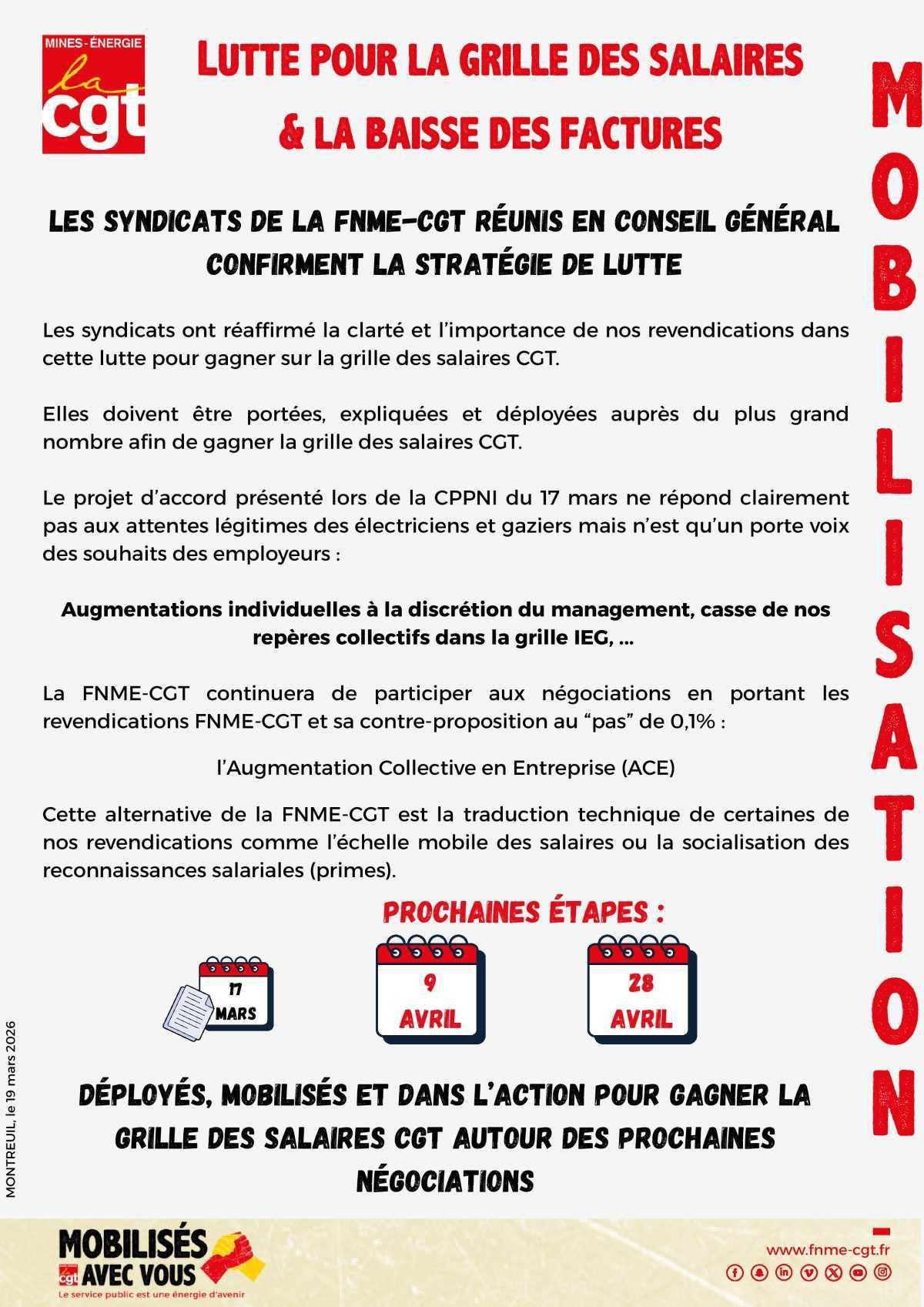 Trop, c’est trop : la CGT se mobilise pour une vraie reconnaissance salariale ! 