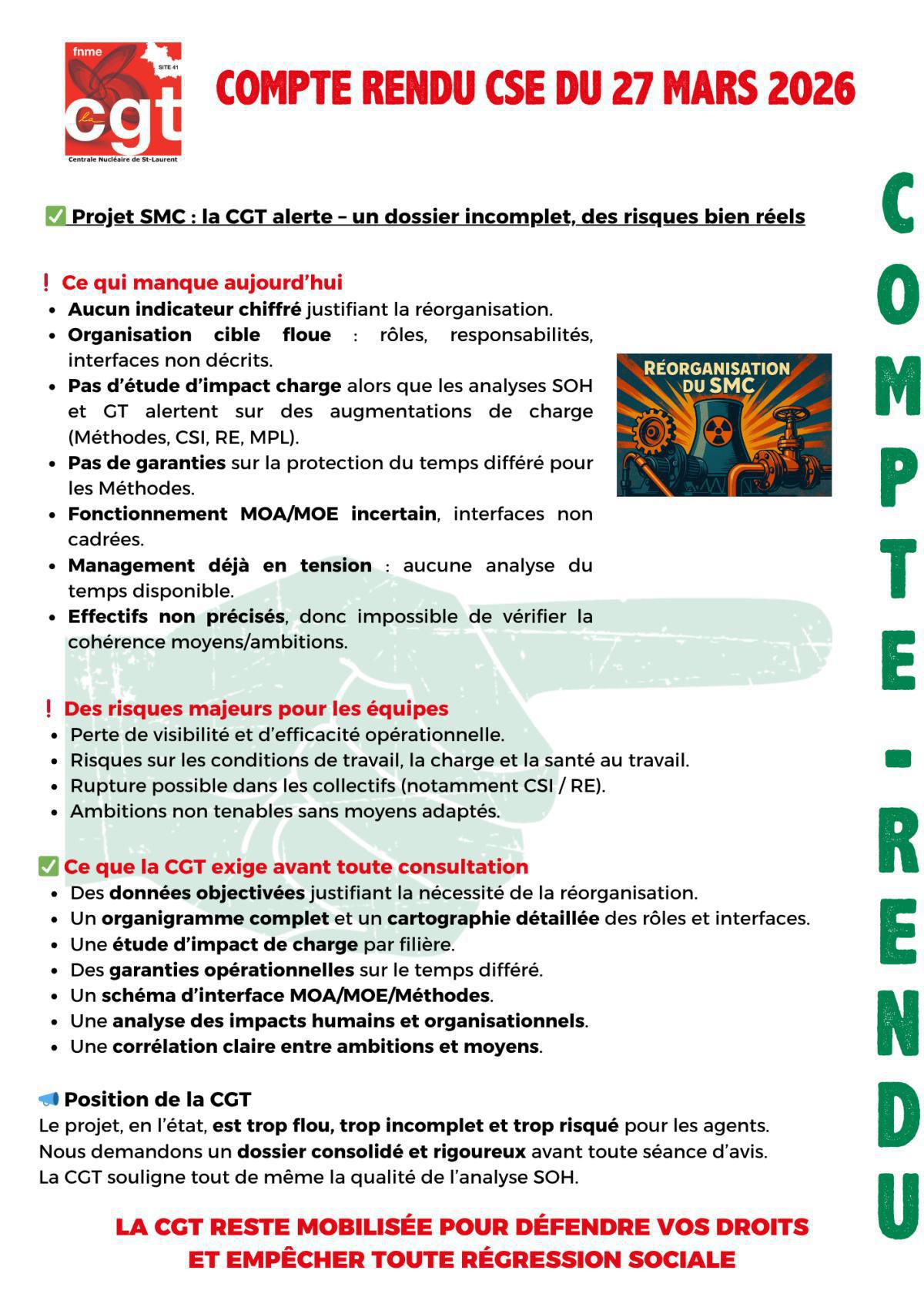 Compte Rendu CSE Mars 2026