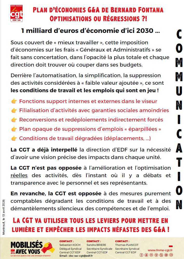 Plans d’économies G&A de Fontana, optimisations ou régressions ?!