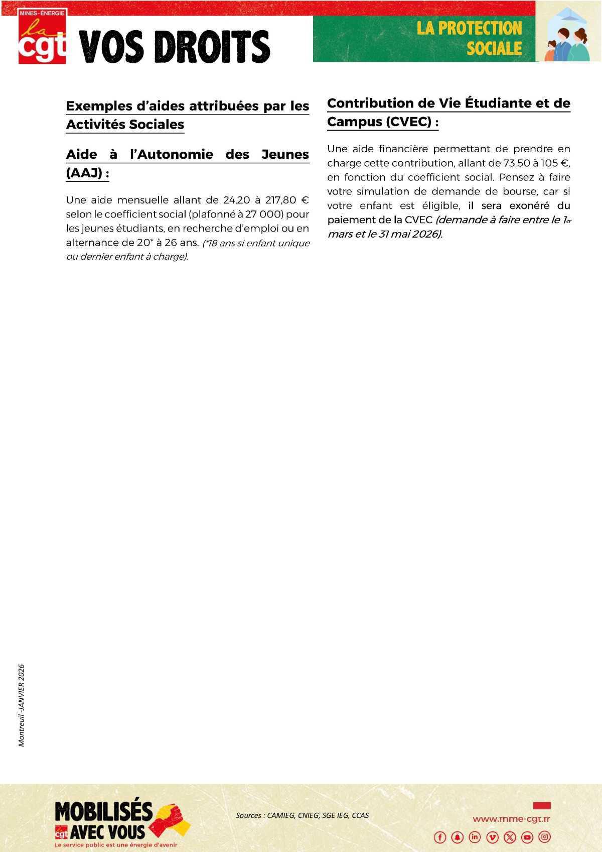 La protection sociale de vos enfants majeurs