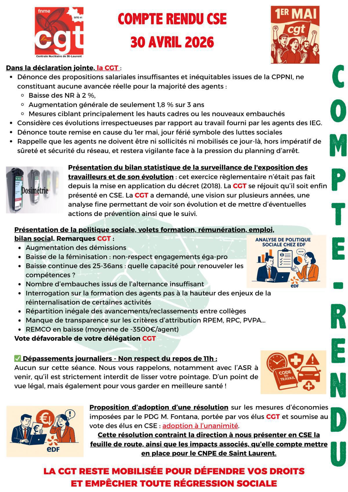 Compte Rendu CSE Avril 2026