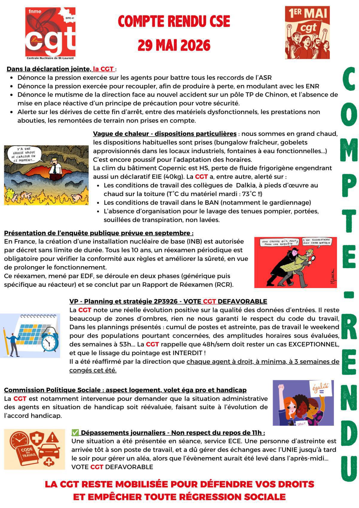 Compte Rendu CSE Mai 2026