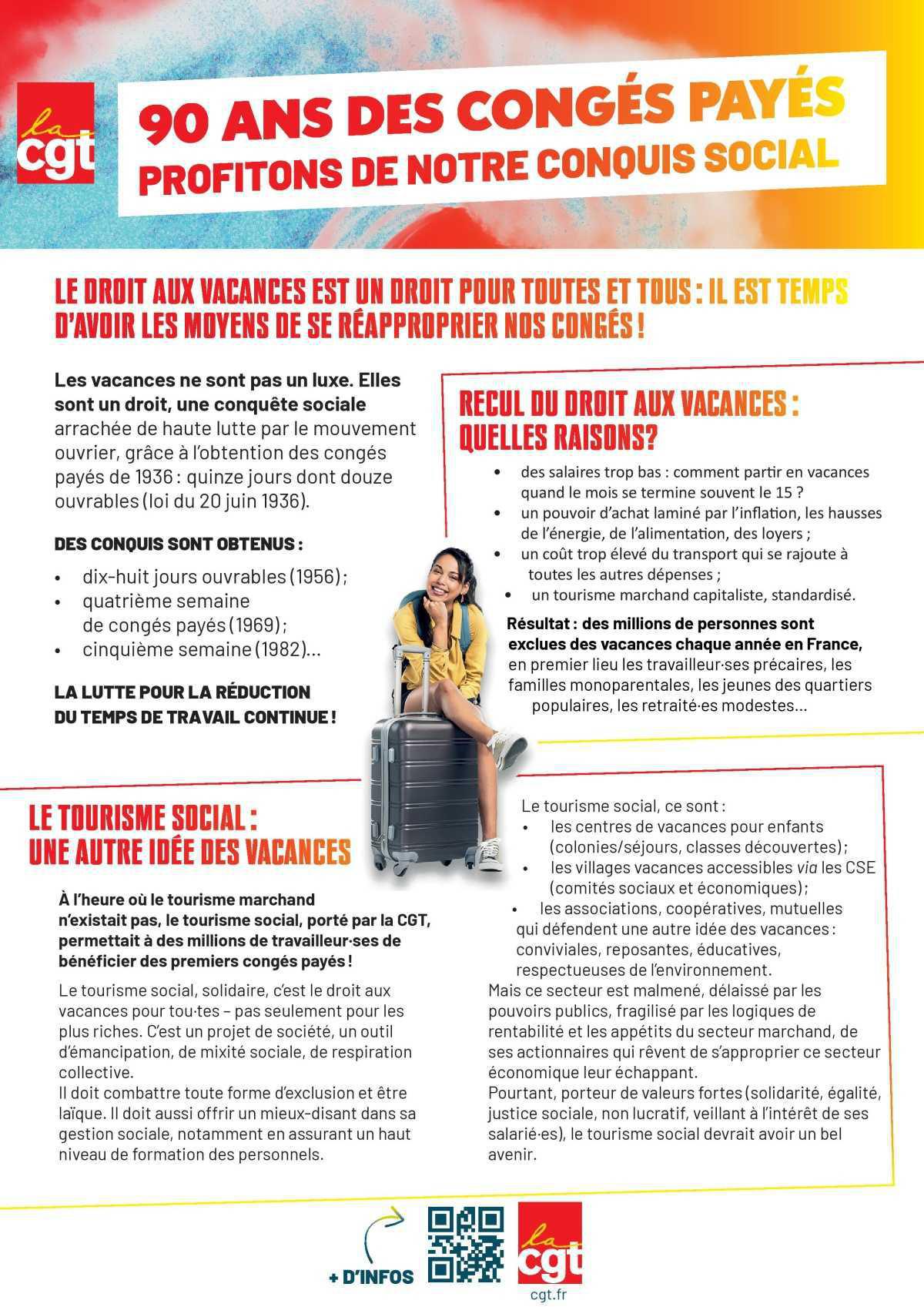 90 ans des congés payés, profitons de notre conquis social