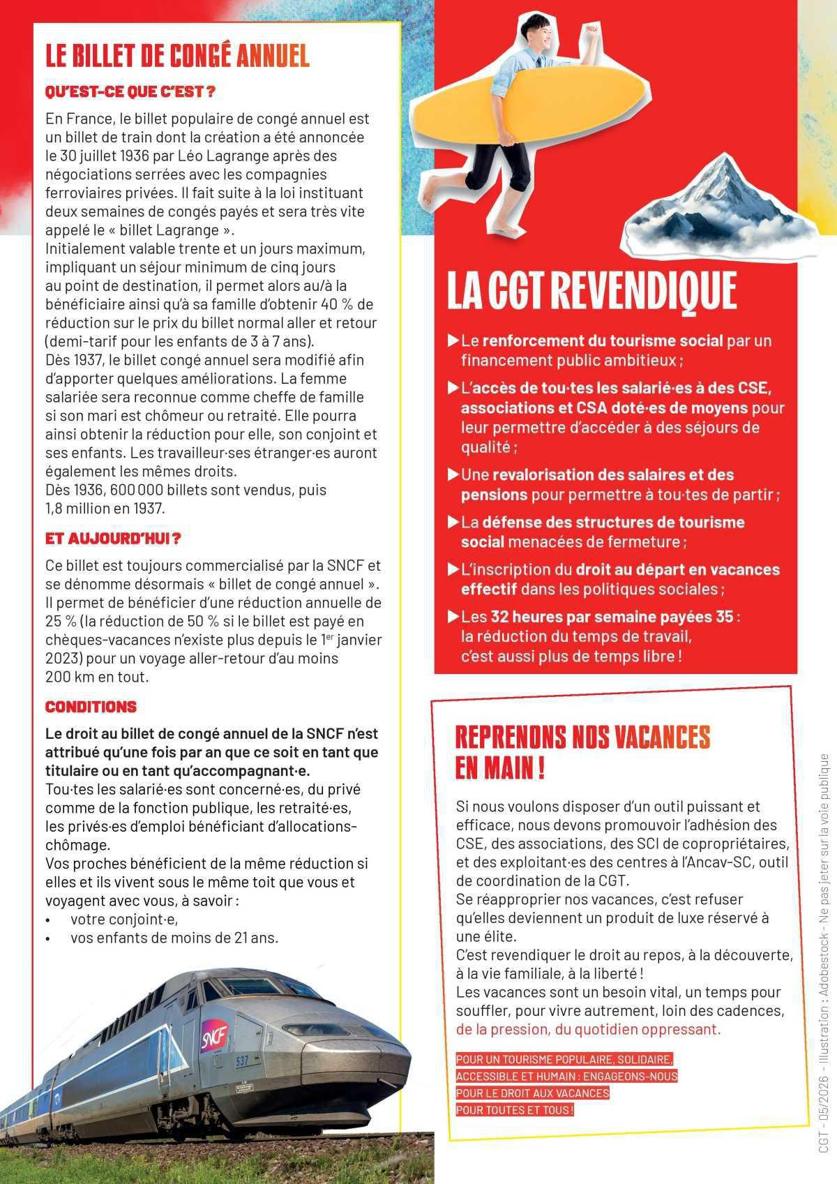 90 ans des congés payés, profitons de notre conquis social