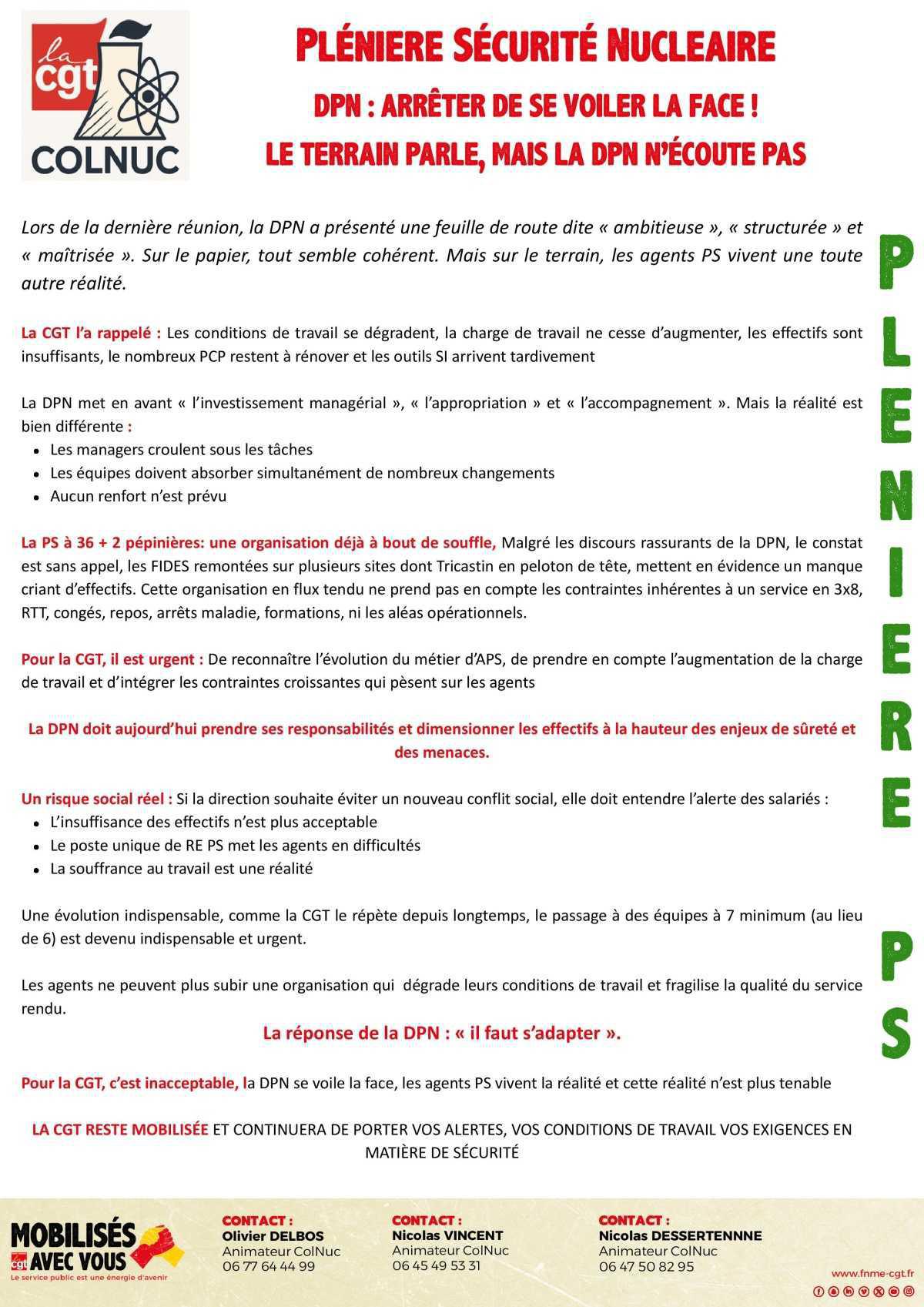 APS - Le terrain parle, mais la DPN n’écoute pas