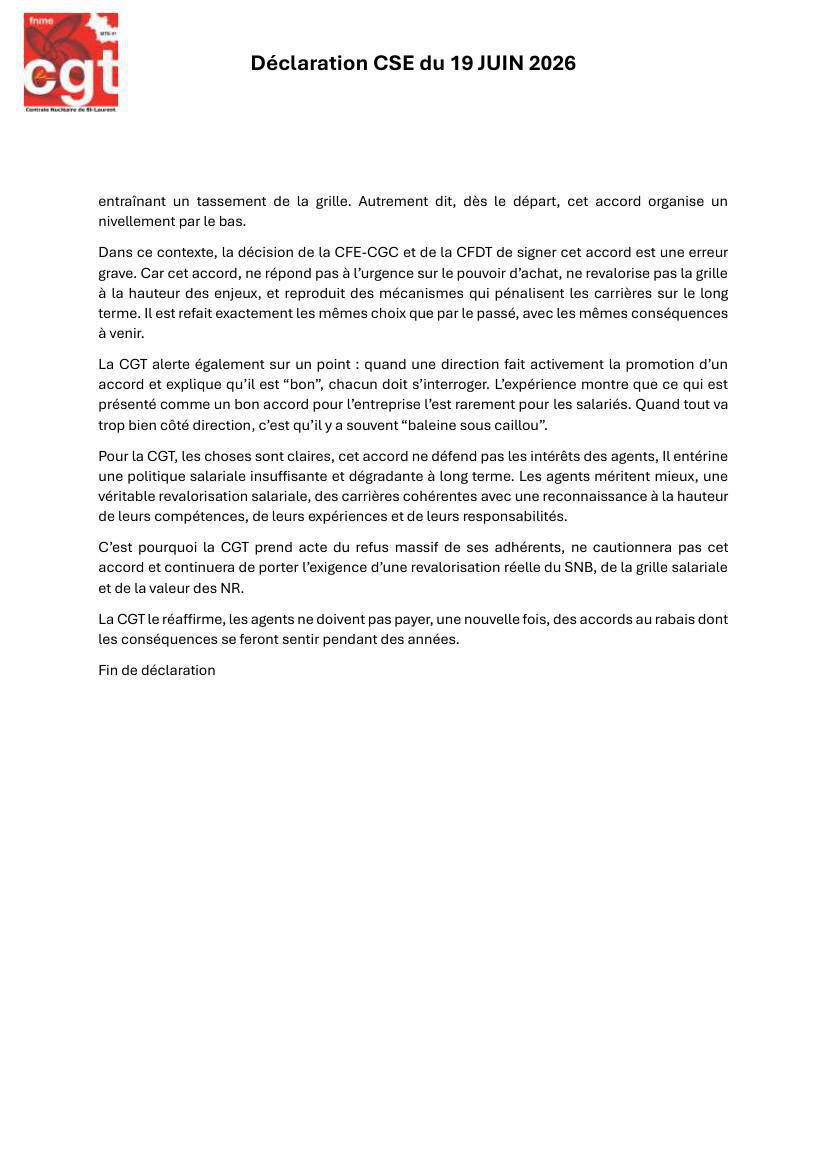 Compte Rendu CSE Juin 2026
