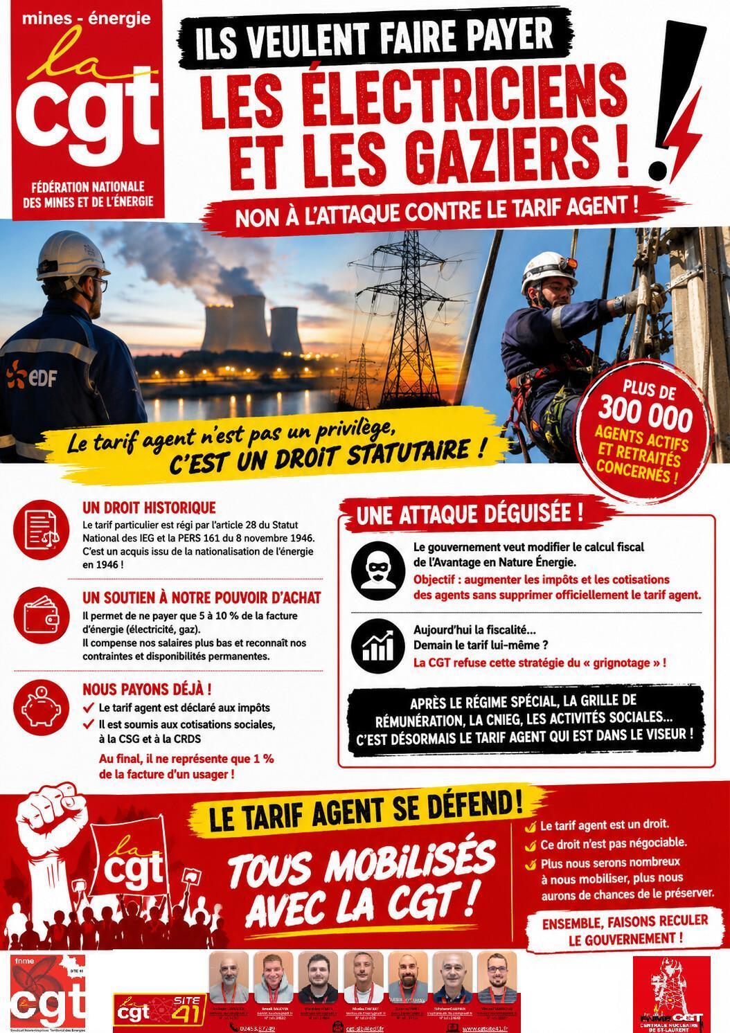 Le gouvernement poursuit ses attaques contre les droits des électriciens et gaziers !