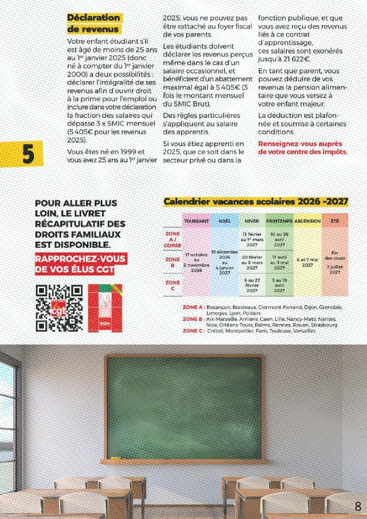 Le cahier de vacances : La CGT