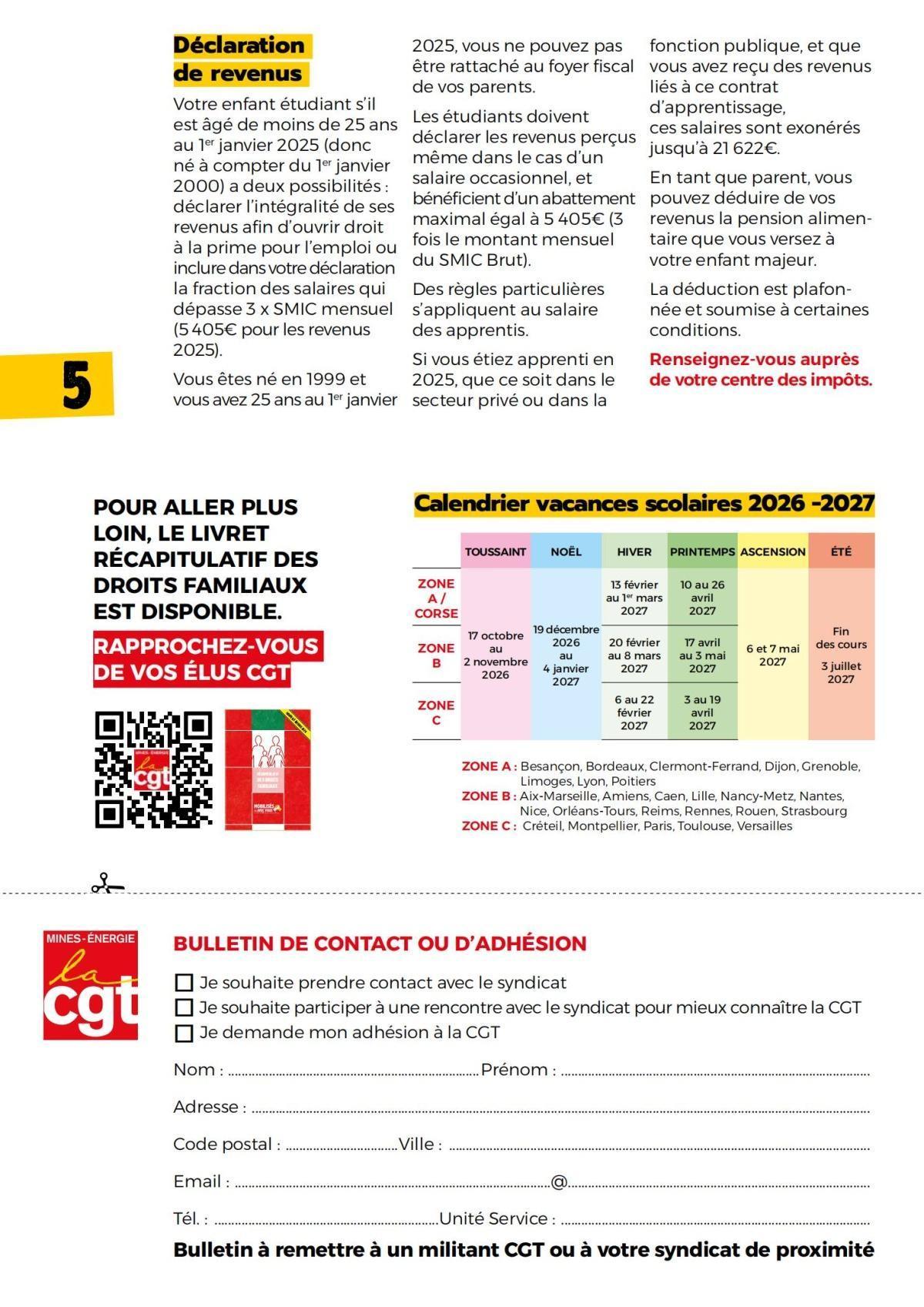 Rentrée scolaire 2026 – 2027 : les aides locales et nationales