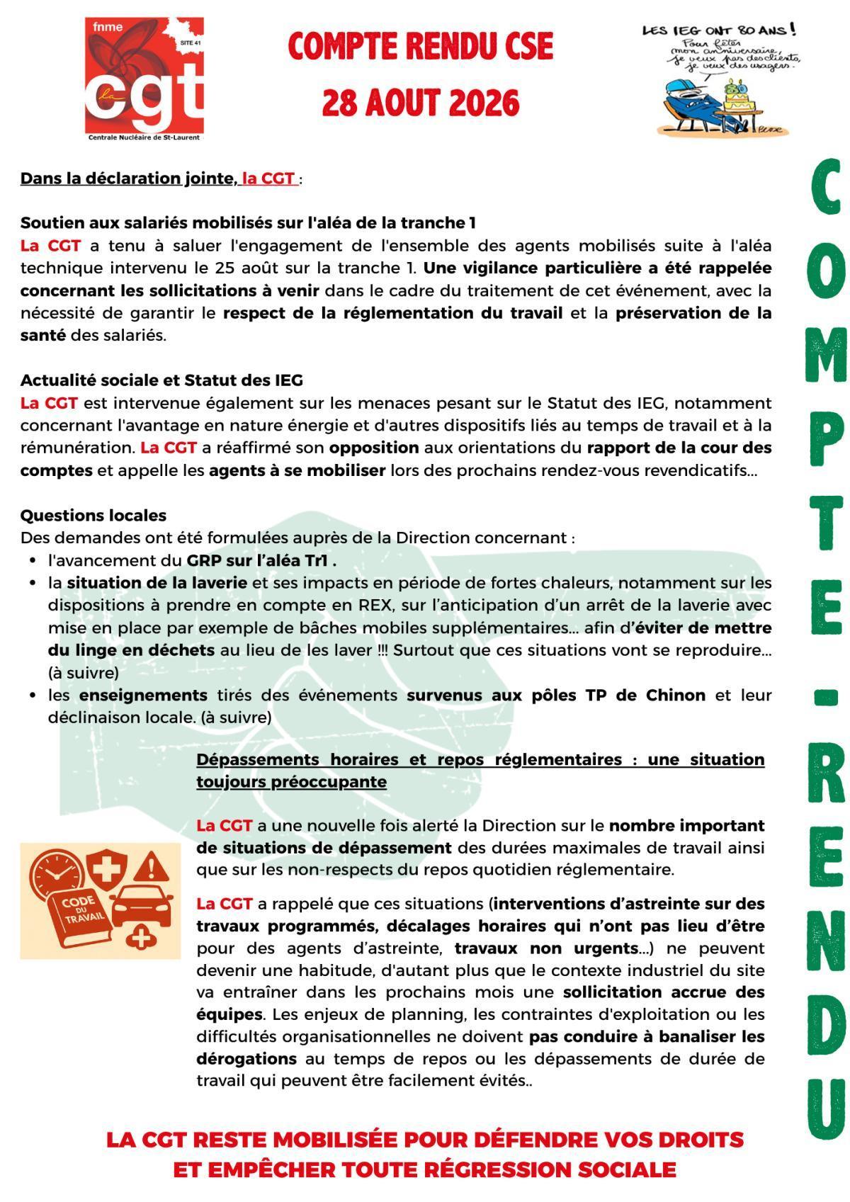 Compte Rendu CSE Aout 2026