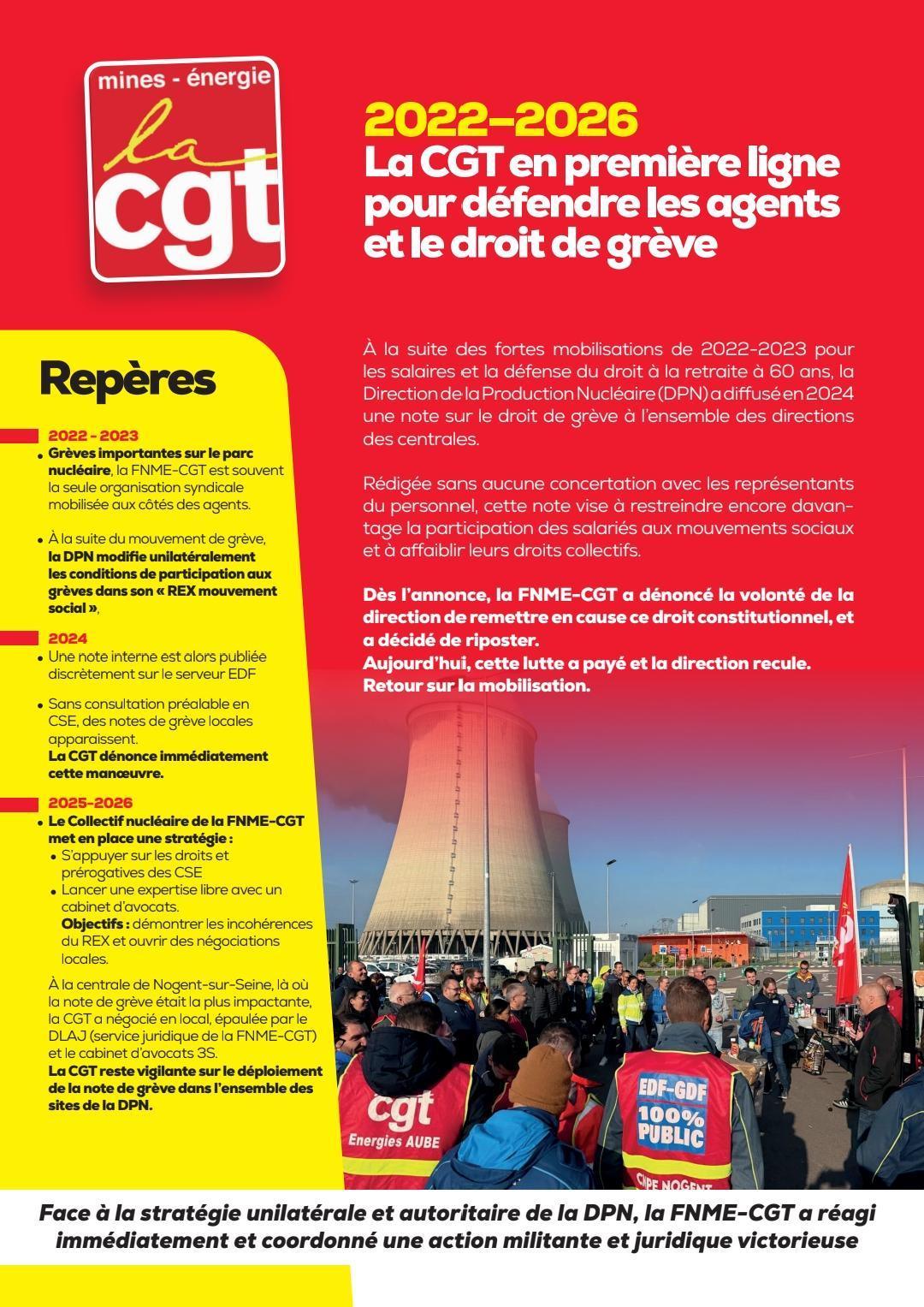 2022-2026 - La CGT en première ligne pour défendre les agents et le droit de grève