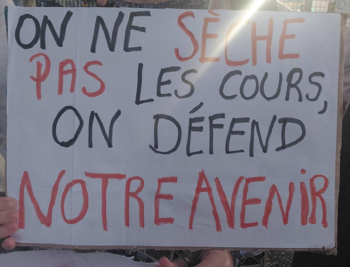 Mobilisation lycéenne, le gouvernement doit répondre sans délai aux revendications des jeunes !