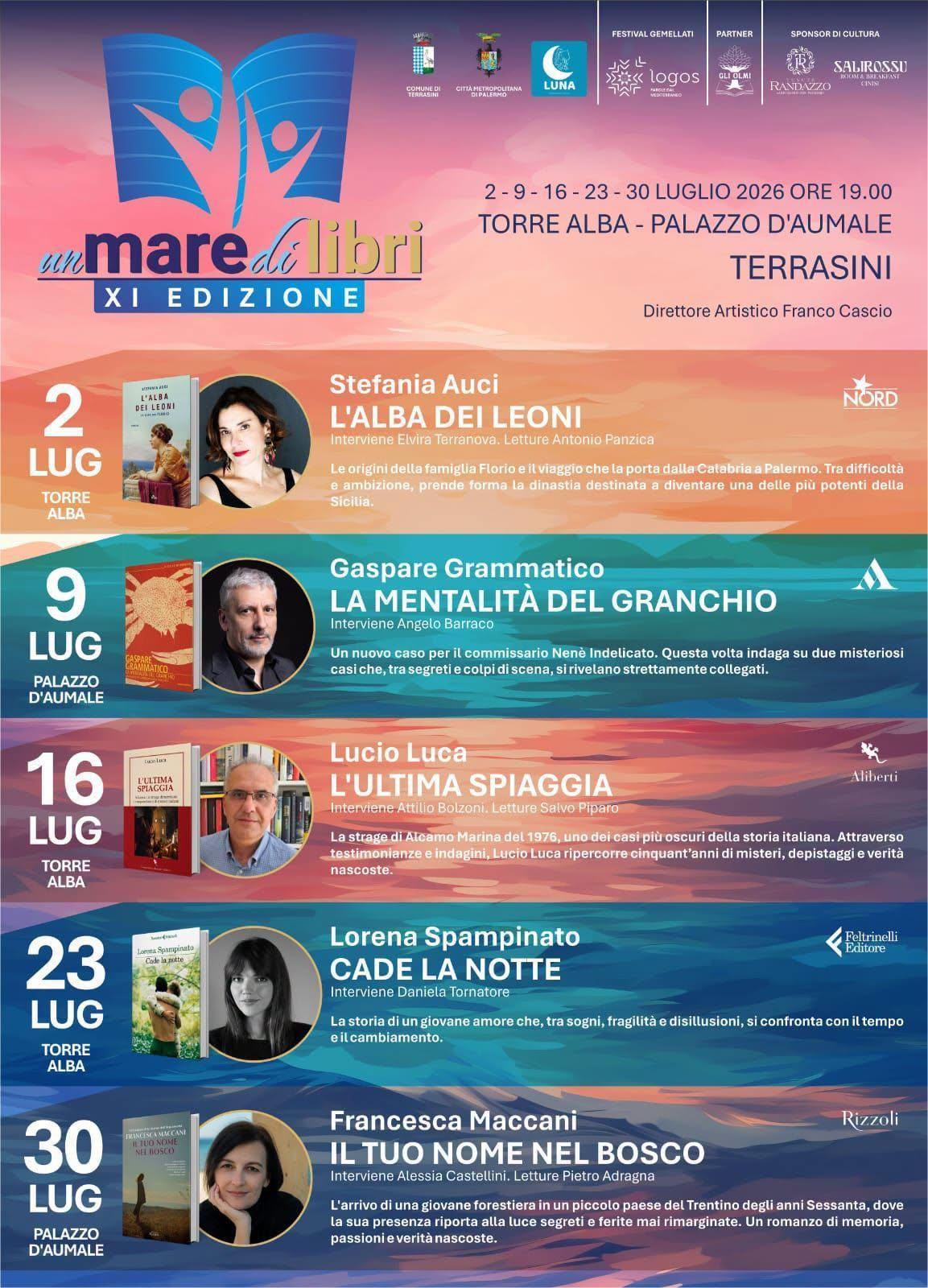 Un Mare di libri "L'ultima spiaggia" - di Lucio Luca (inizio ore 18.30) Un Mare di libri "L'ultima spiaggia" - di Lucio Luca (inizio ore 18.30)
