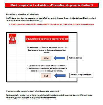 Argumentaire d’accompagnement du « calculateur d’évolution du pouvoir d’achat » Argumentaire d’accompagnement du « calculateur d’évolution du pouvoir d’achat »