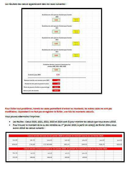 Argumentaire d’accompagnement du « calculateur d’évolution du pouvoir d’achat »