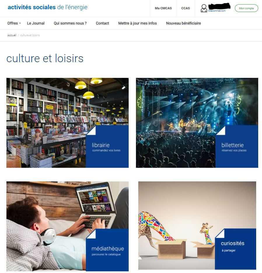 BILLETTERIE CCAS  BILLETTERIE CCAS