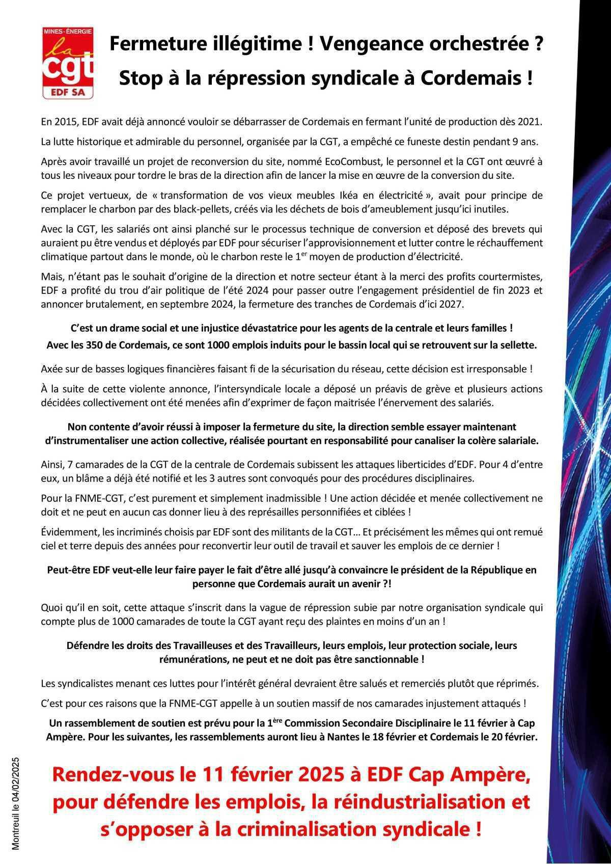 Fermeture illégitime ! Vengeance orchestrée ? Stop à la répression syndicale !