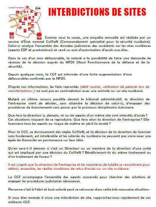 Le Ton se durcit à la DPN ! Interdictions de sites.