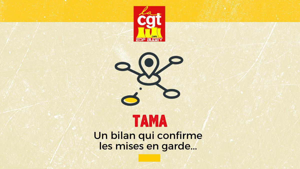 TAMA : Un bilan qui confirme les mises en garde... TAMA : Un bilan qui confirme les mises en garde...