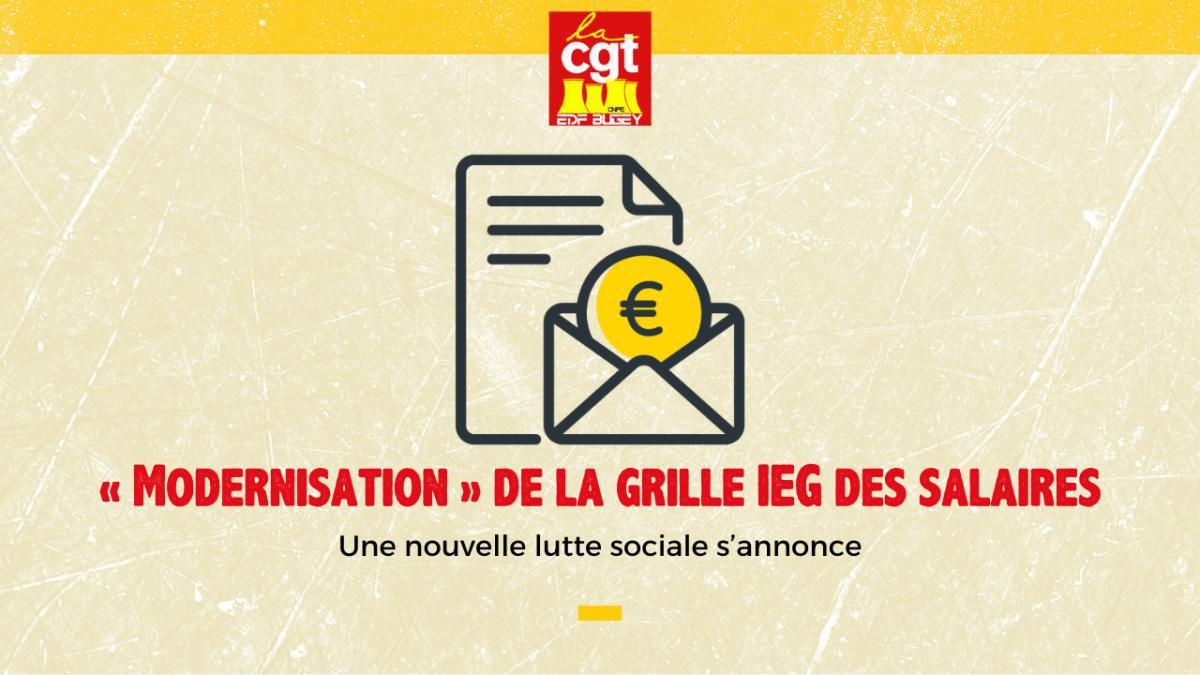 « Modernisation » de la grille IEG des salaires « Modernisation » de la grille IEG des salaires