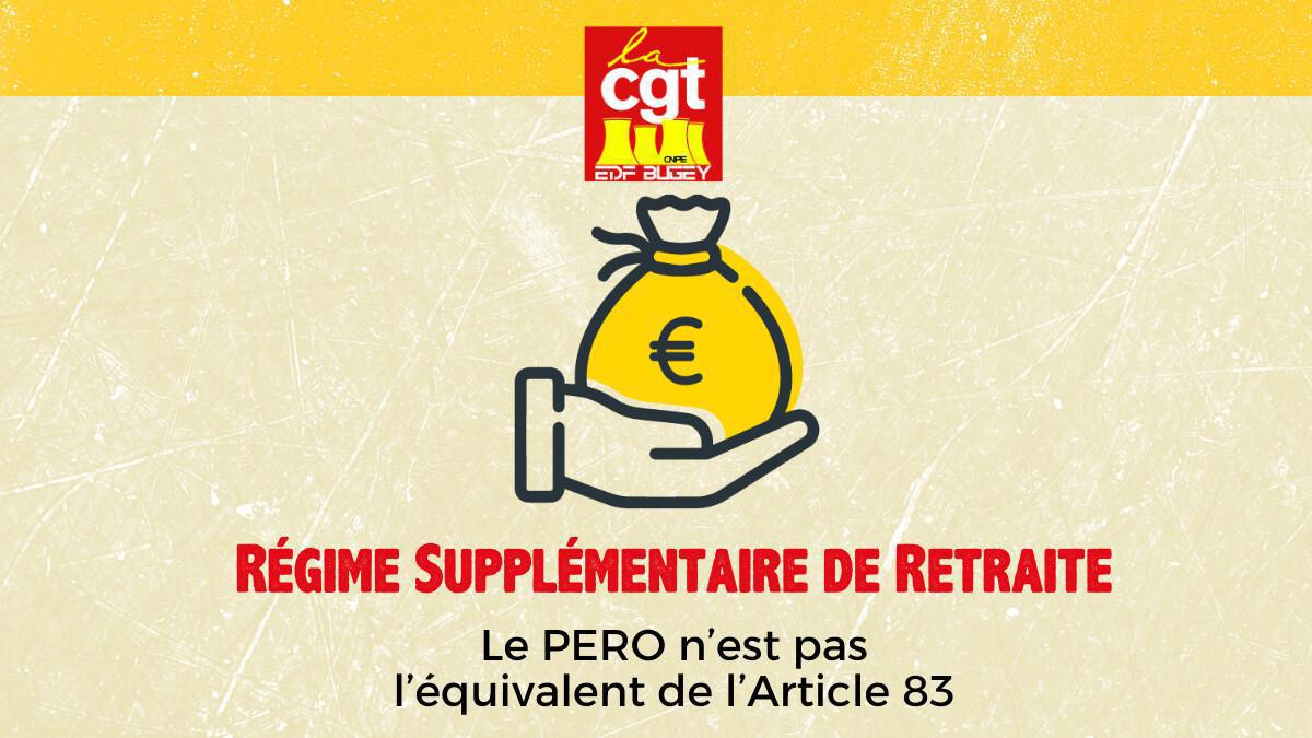 Régime Supplémentaire de Retraite à EDF Régime Supplémentaire de Retraite à EDF