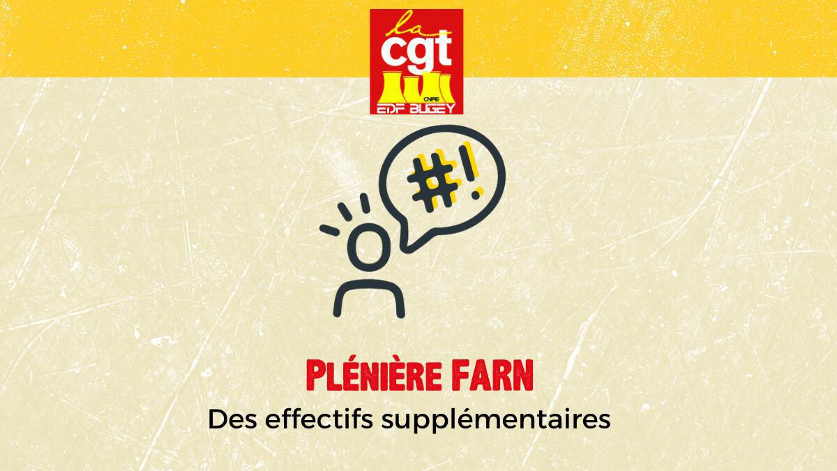 Plénière FARN : Des effectifs supplémentaires