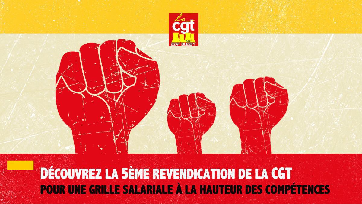ALLONS GAGNER la grille des salaires CGT n°5
