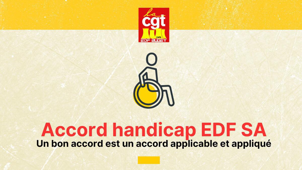 Négociation accord handicap EDF SA Négociation accord handicap EDF SA