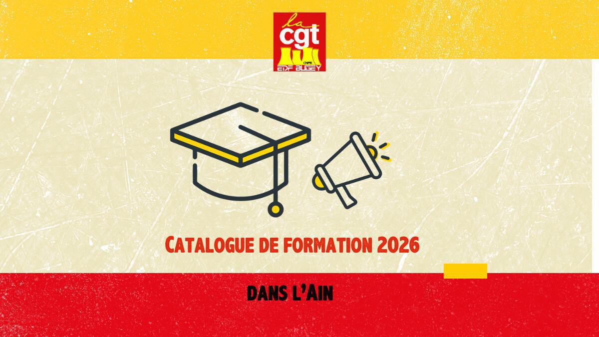 Catalogue de formation CGT 2026 dans l'Ain