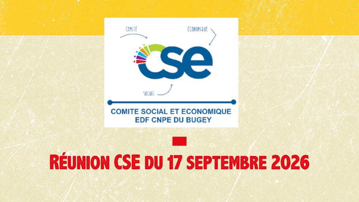 Réunion du CSE