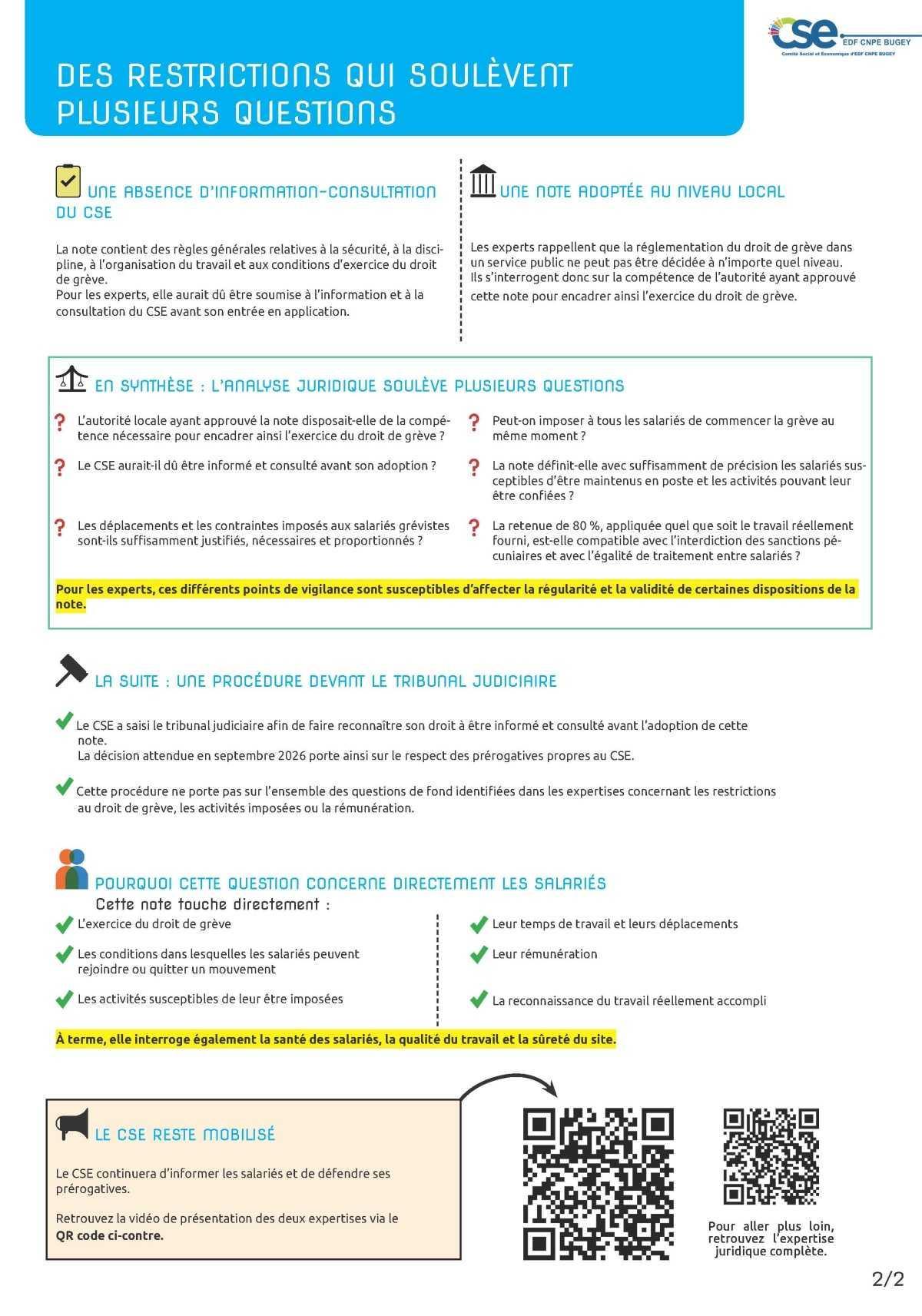 Note Grève : Rapport d'expertise Juridique 