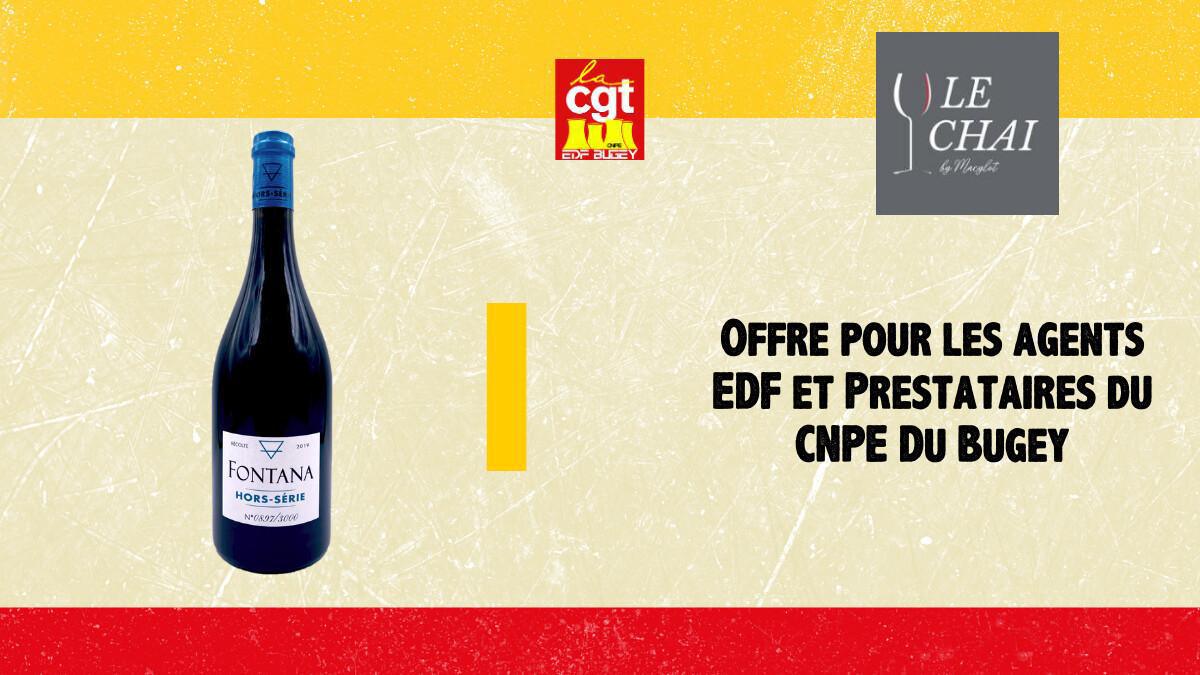 Le Chai by Macylot offre personnel du CNPE du Bugey Le Chai by Macylot offre personnel du CNPE du Bugey