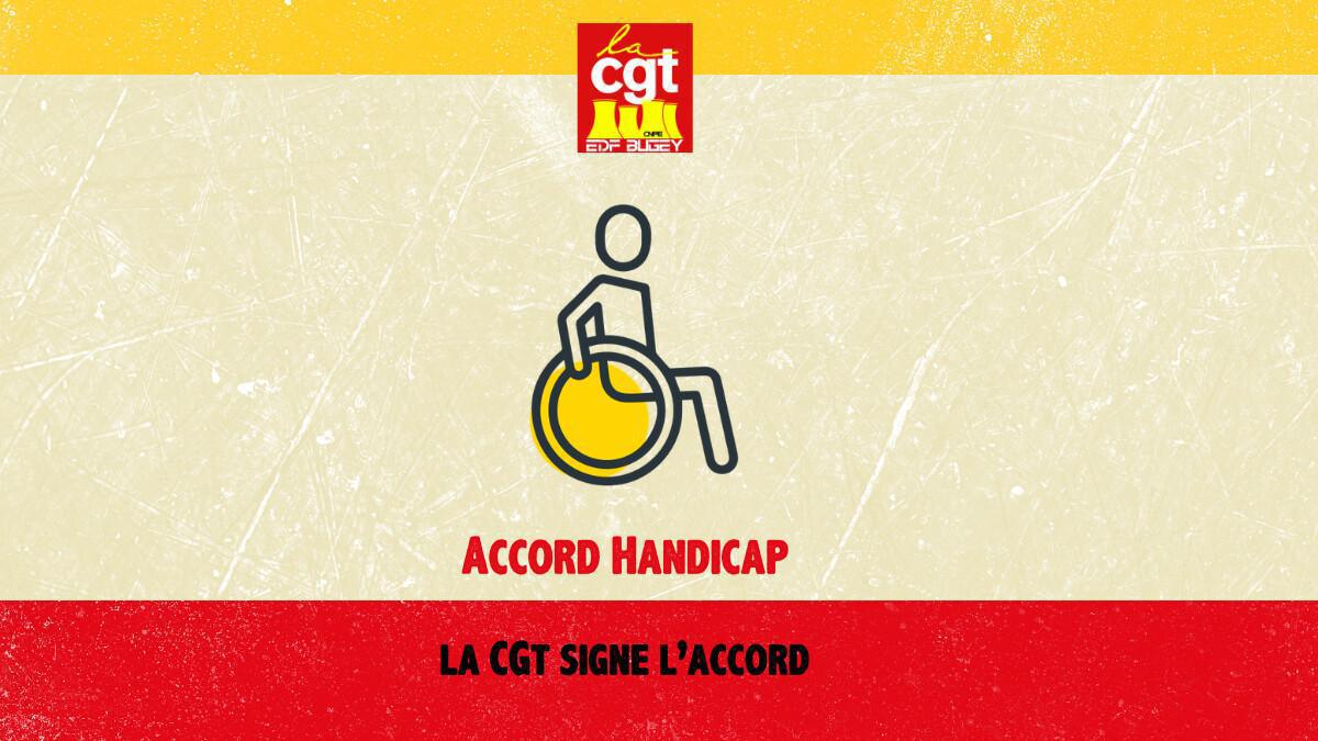 La CGT signe l'accord handicap
