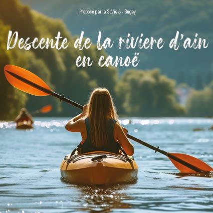 Descente de la rivière d'Ain en canoë - samedi 6 juin