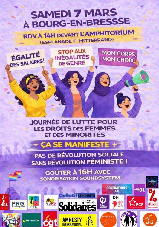 Journée de lutte pour les droits des femmes et des minorités