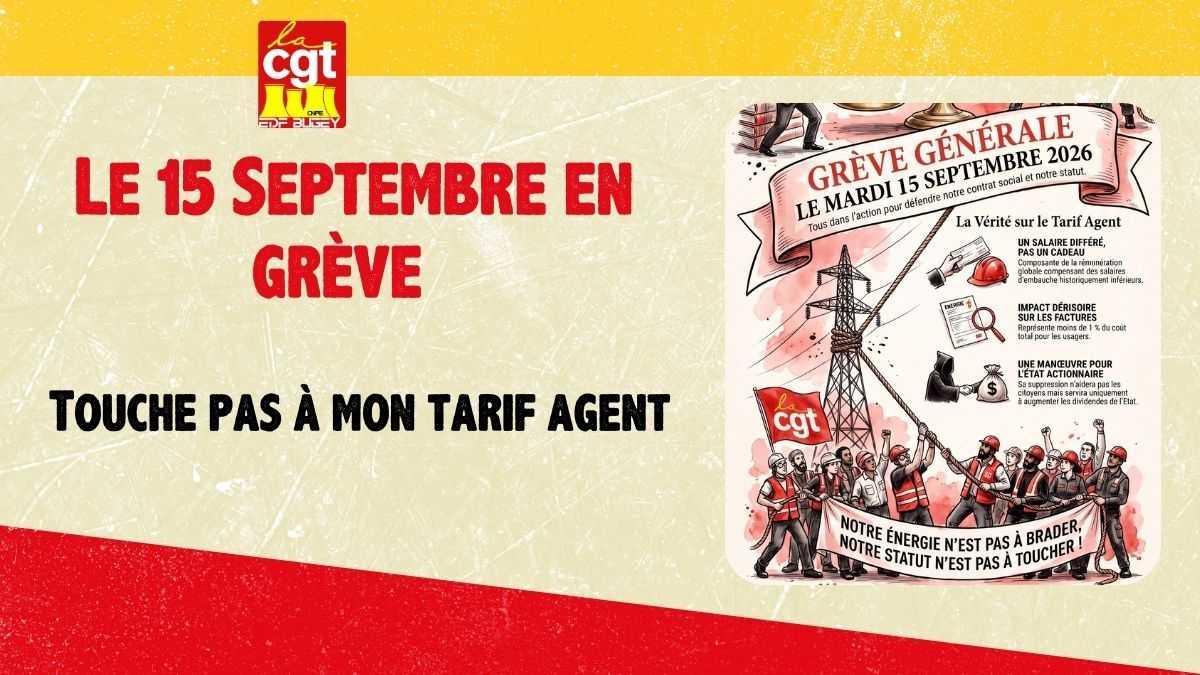 Le 15 septembre tous en grève : Touche pas à mon tarif agent