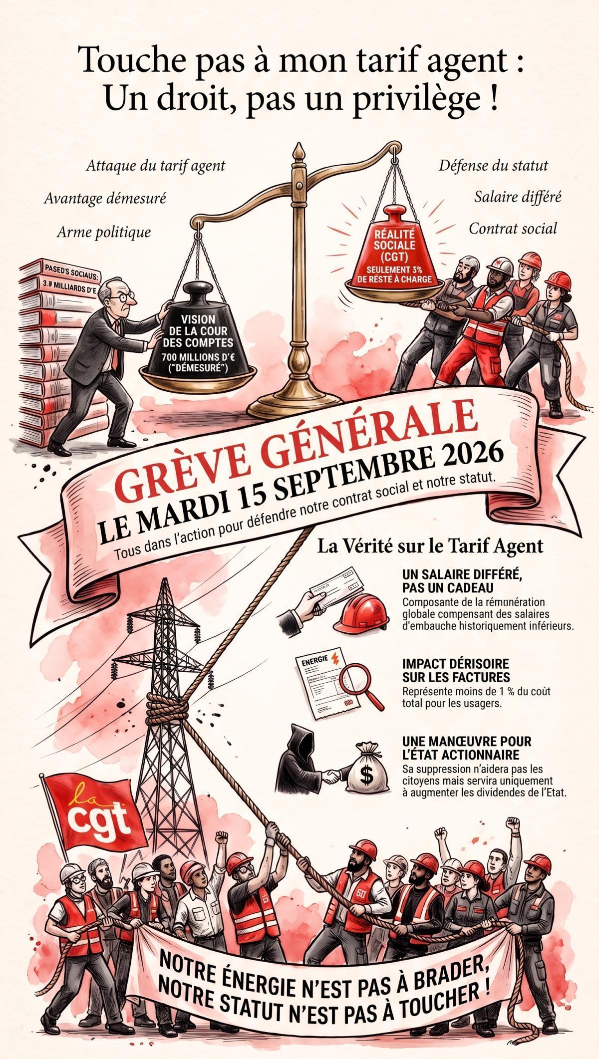 Le 15 septembre tous en grève : Touche pas à mon tarif agent