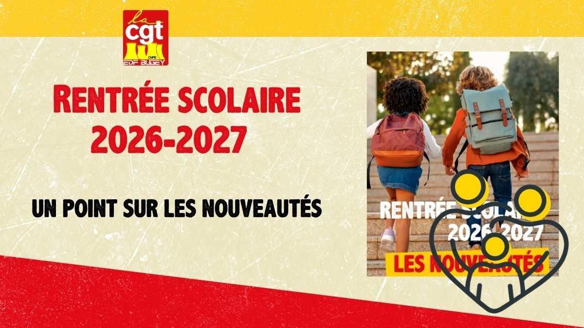 Les nouveautés de la rentrée scolaire 2026 – 2027