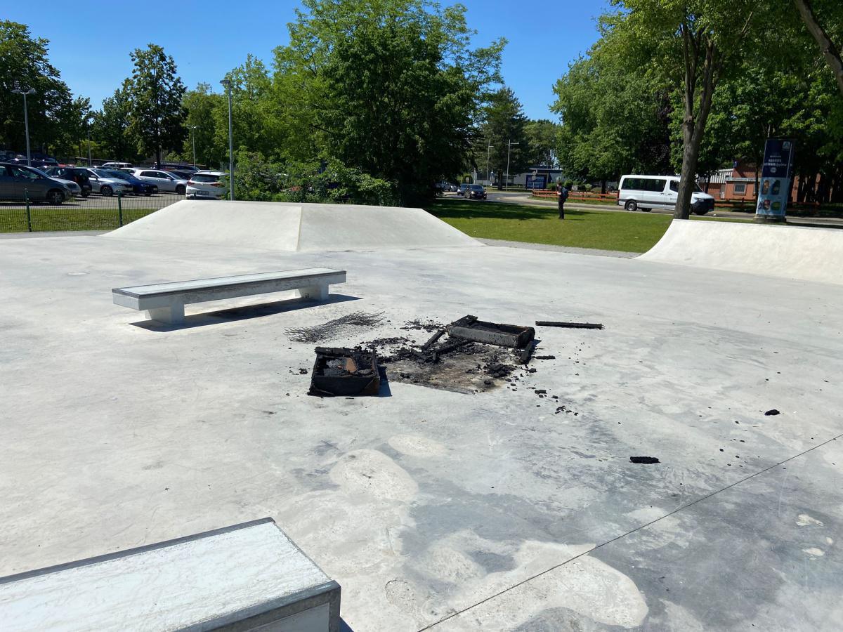 Skateranlage am Nagelshof demoliert Skateranlage am Nagelshof demoliert